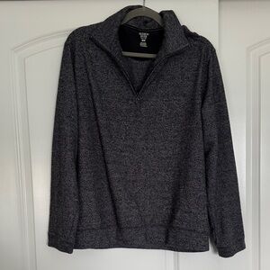 Gray Men's Zip-Up Sweater